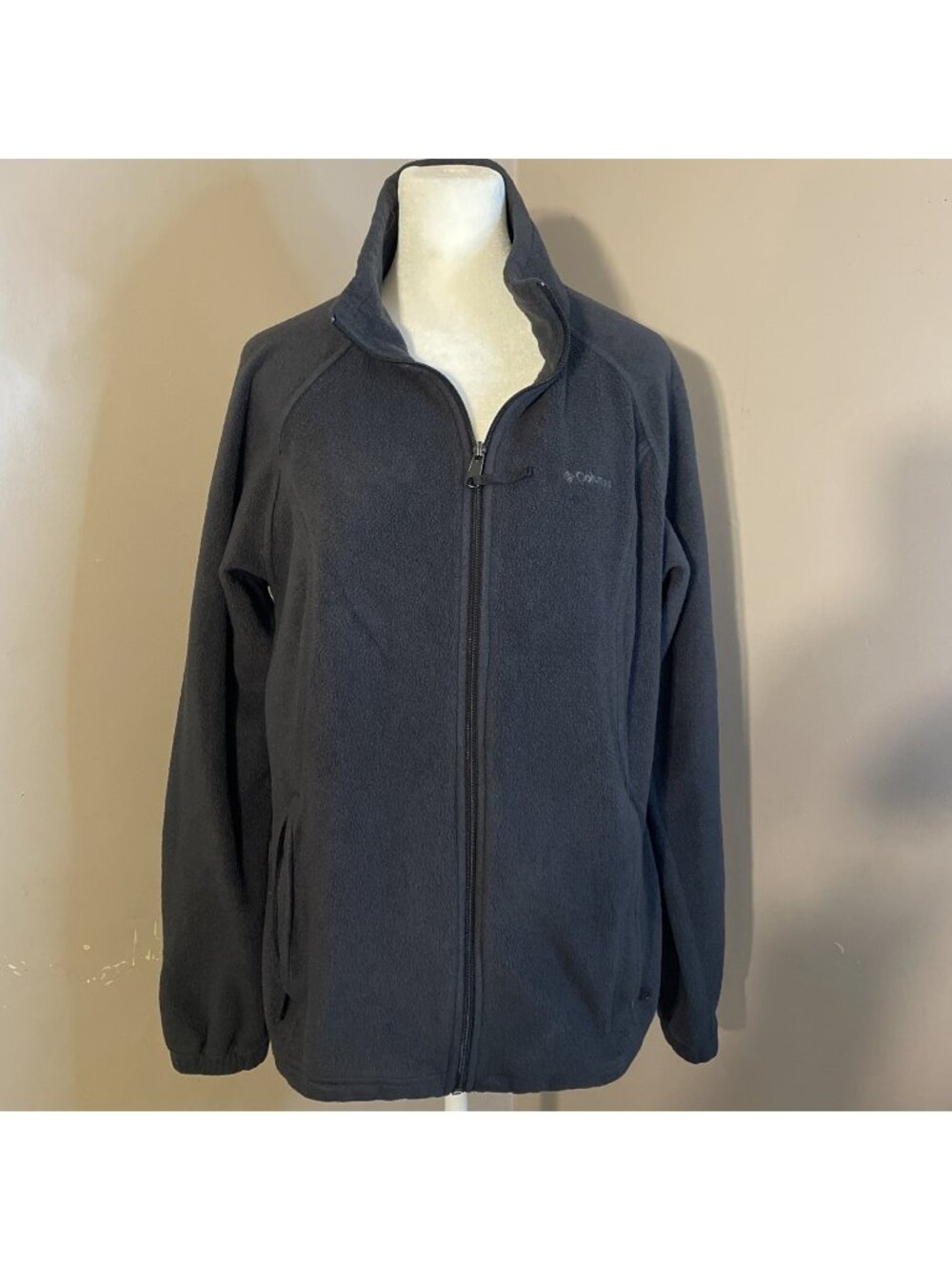 Columbia Women's Black Full-Zip Jacket 1XL Regular Outdoor